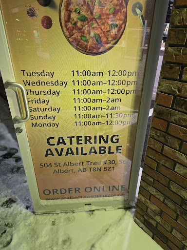 Photo of Cosmic Pizza & Donair - 504 St Albert Trl #30, St. Albert, AB T8N 5Z1
